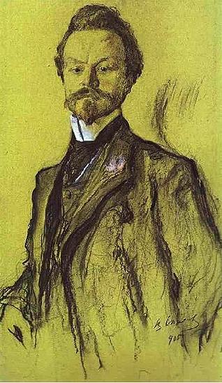 Valentin Serov Portrait of the Poet Konstantin Balmont